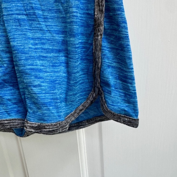 Girls 2T Blue & Gray Heather Athletic Shorts - Picture 2 of 4